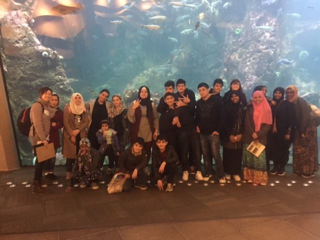 CRB youth program field trip to the Seattle Aquarium.